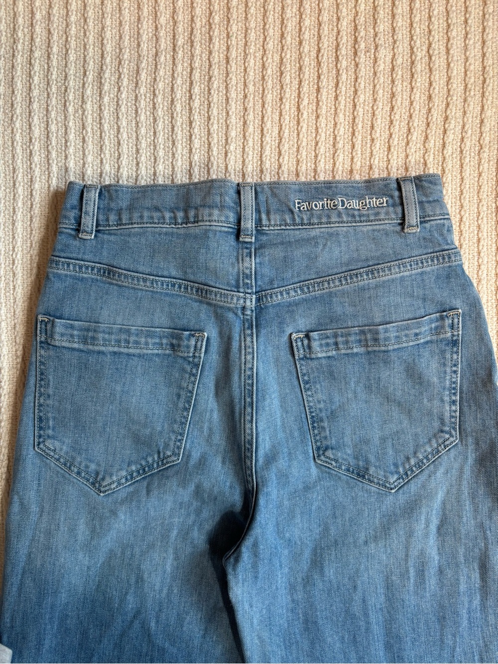 Favorite Daughter High-Rise Light Blue Women's ultra wide legJeans